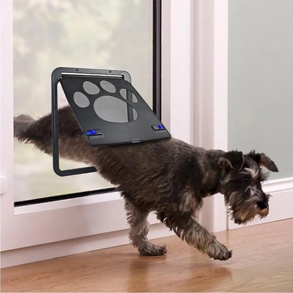 PETLESO Dog Door for Screen Door, PetAutomaticLock Dog Door for Screen Dog Door - Picture 1 of 7